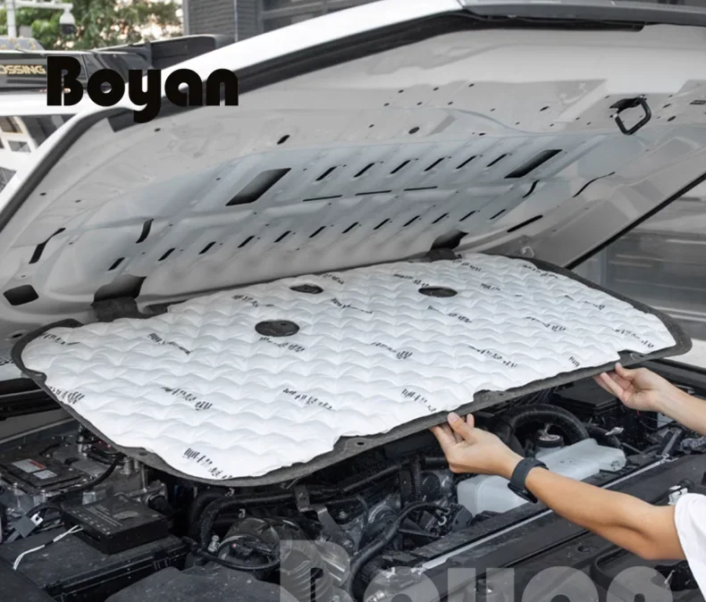 

Engine Hood Sound Pad for Toyota Land Cruiser 250 2024 1958 Prado LC250 Car Front Heat Insulation Cotton Covers Fireproof Interi