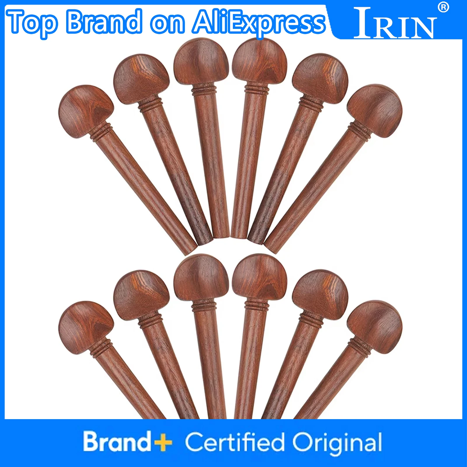 

Колышки IRIN из красного дерева, 12 шт./компл., инструменты для ремонта и обслуживания, струны для настройки, детали и аксессуары для струнных инструментов