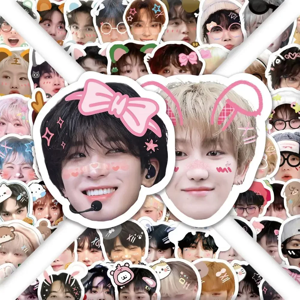 100 قطعة من ملصقات الرأس الكورية اللطيفة S.COUPS JEONGHAN ملصقات الرأس الكبيرة الإبداعية عالية الوضوح جوشوا يونيو هوشي ملصقات الصور هدية