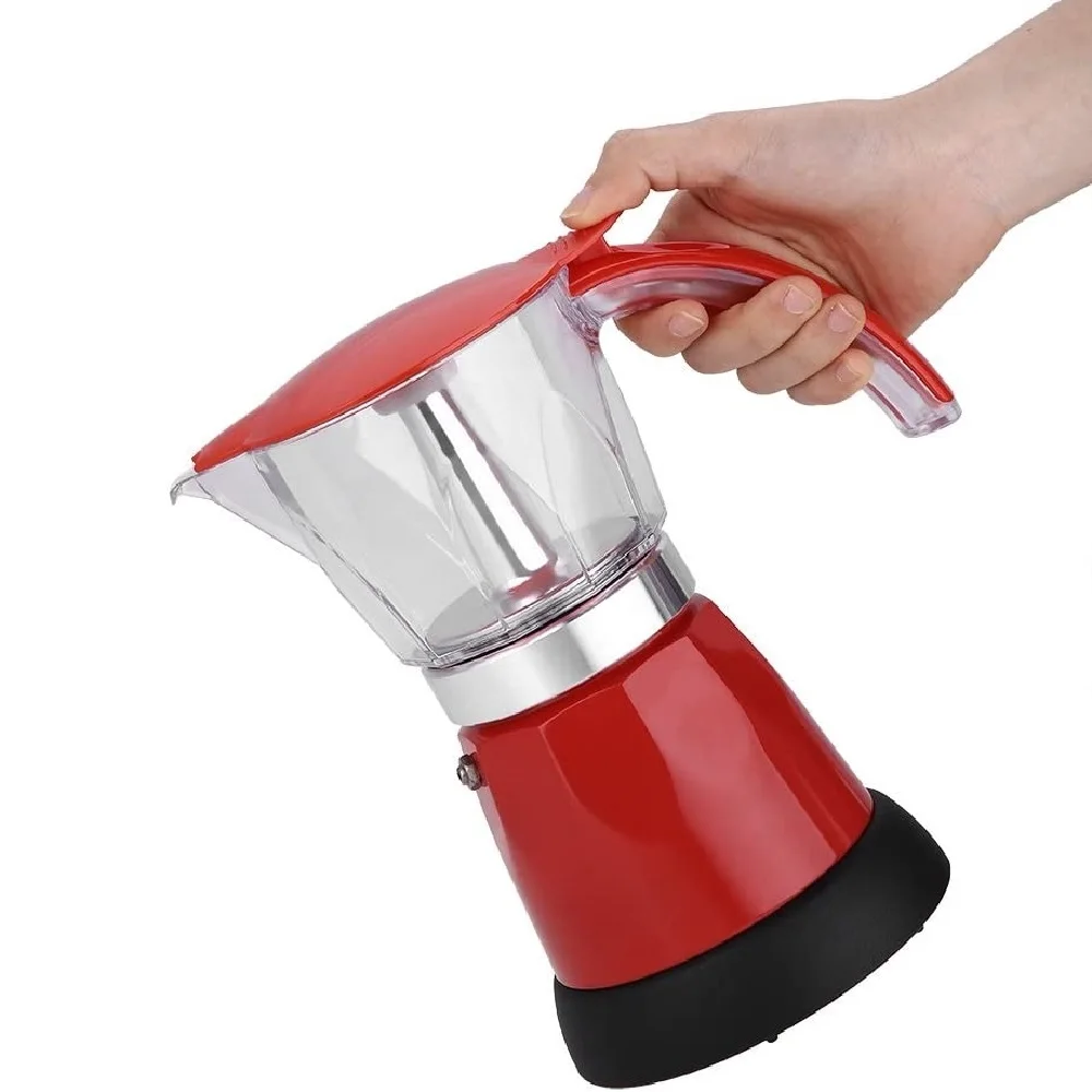

FREE SAMPLE Electric Coffee Maker Espresso Mocha Pot Detachable Aluminum Alloy Stove Top Machine Home Office