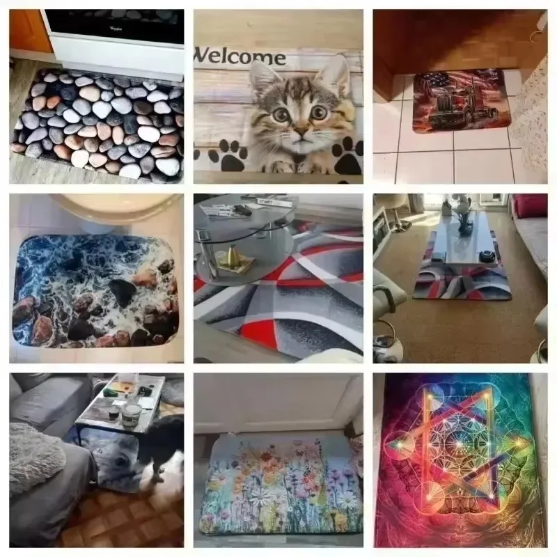 MINISO ديزني غرزة الكرتون لطيف سجادة باب غرفة الطفل غرفة نوم الحمام المطبخ مدخل السجاد ديكور المنزل عدم الانزلاق قابل للغسل البساط #6