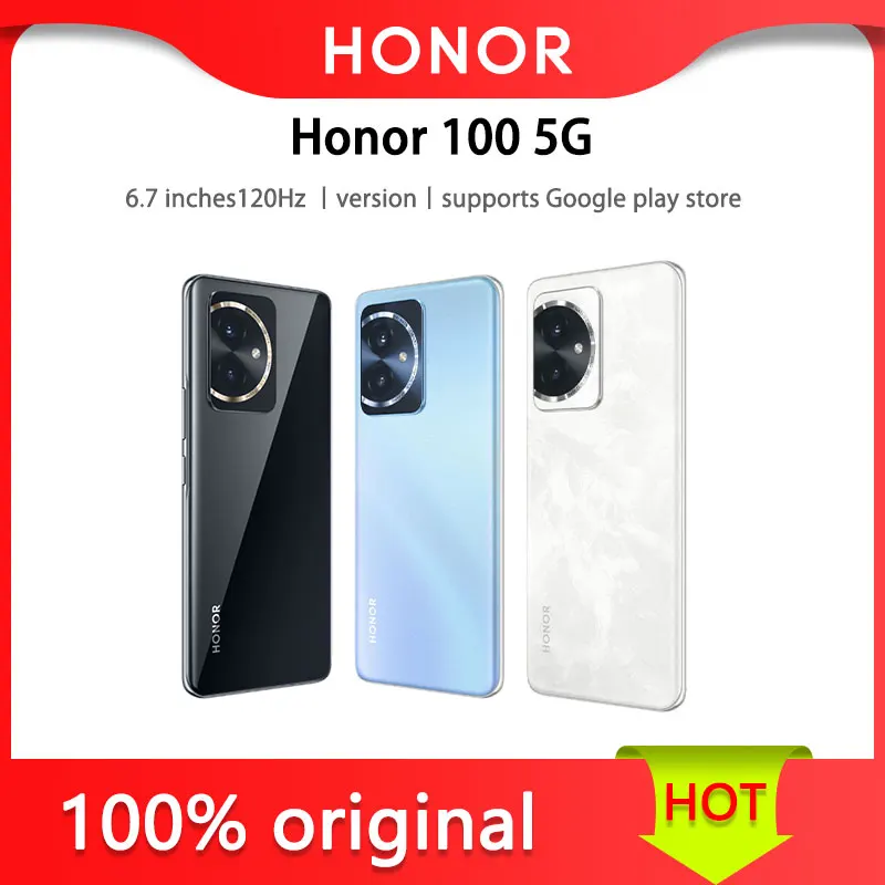 

Honor 100 5G CN version supports Google play store 6.7-inch OLED 120Hz third generation Snapdragon 7 mobile platform 5000mAh