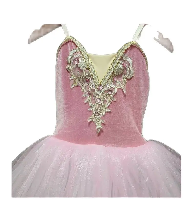 Mädchen Frauen Ballett Röcke weiß Schwan See Tanz Performance Kostüme Kinder Ballett Tutu Kleid Kinder Velet Top Ballerina Kleid