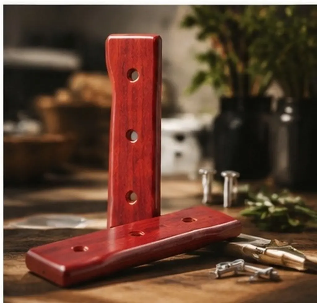 1Pair Wooden Cutter Kitchen Cutter Handle Grip Replacement Non-Slip Stable Handle for Chef Knife Non-Slip Grip Replacement