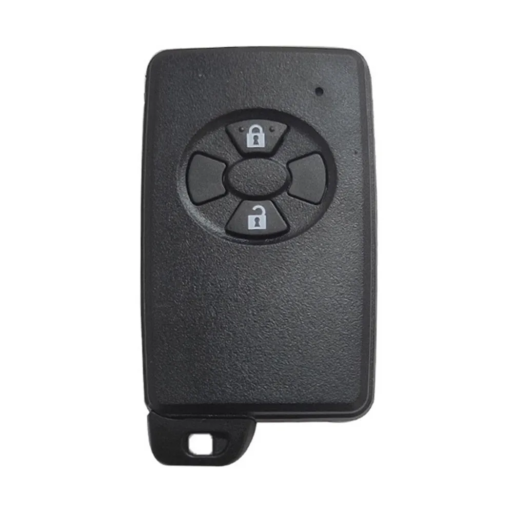 2/3 Buttons Replacement Smart Card Remote Car Key Shell Case Fob for Toyota Reiz Avalon Previa Alphard Prius Black Color