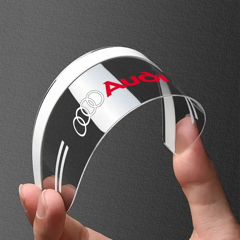 2 قطعة سيارة مرآة الرؤية الخلفية ملصق المطر درع الظل غطاء التصميم لأودي 8P 8V 8L C6 C5 C7 4F A3 A4 A5 A6 A7 A8 TT Q3 Q5 Q7 A1