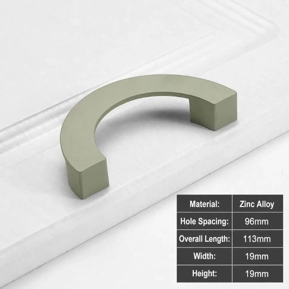 Zinc Alloy Cabinet Door Handle Baking Paint Finish Colorful Drawer Knobs Surface Treatment Versatile Cupboard Knobs