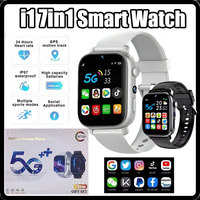 i1 Android Smartwatch with Full 4G/5G SIM Support, HD Camera, GPS, NFC, and Google Play Store，Sport Design for Men Women
