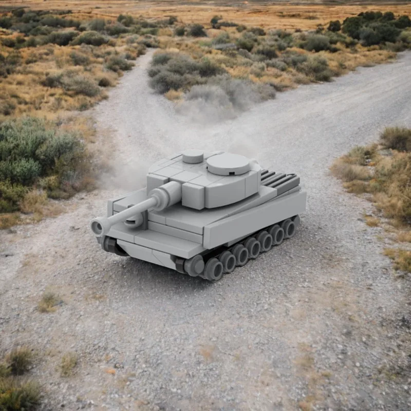 115pcs MOC Mini Tiger Tank DIY Miniature Armor Vehicle – Portable Military Model, Perfect Desk Decor Building blocks Gift