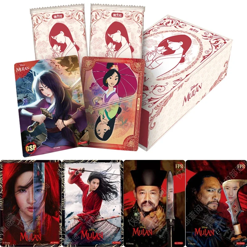 Card Fun Genuine Mulan Disney Cards Mulan GSP SEC Movie Rare Role Trading Commemorative Collection Card Kids Birthday Gifts Toy