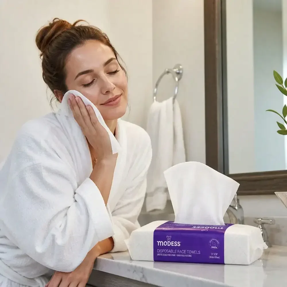 Modess 10-Pack Disposable Face Towels 300 Total(30 Count/Pack), 7.08