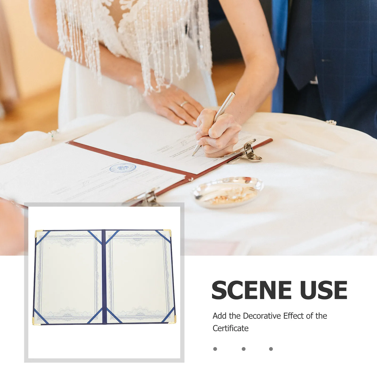 A3 Size Certificate Cover PU Graduation Document Holder Diploma Award Presentation Folder Document Protector Paper