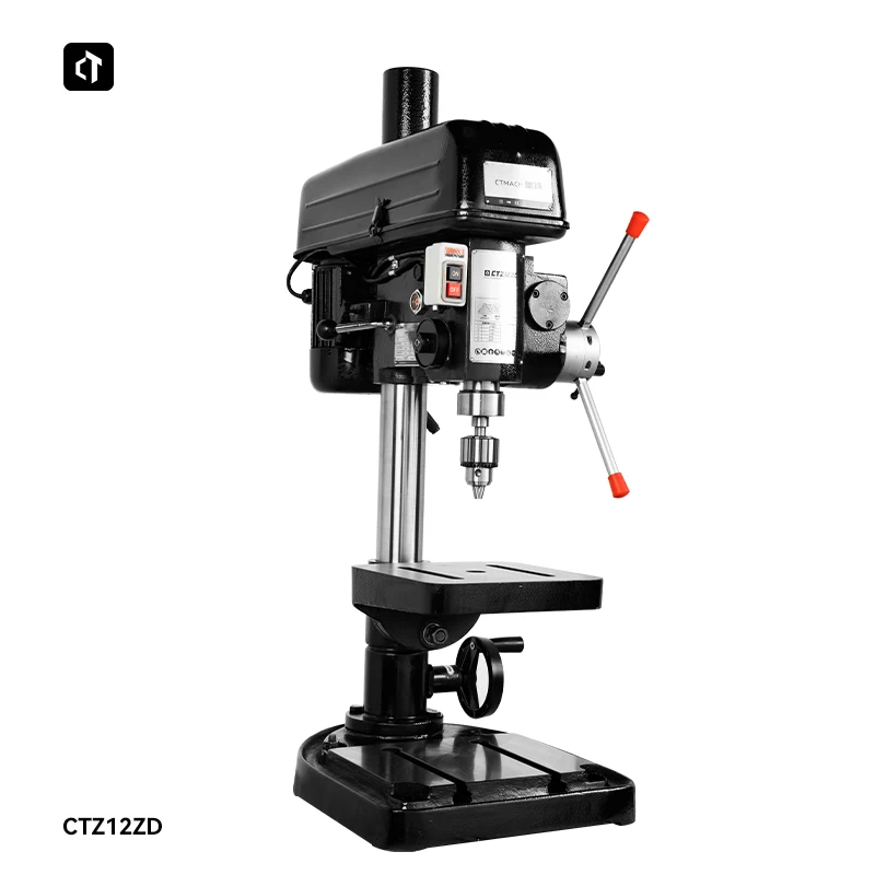 CTMACH CTZ12ZD Bench Drilling Machine for Metal Processing 550W Bench Drill Press with Automatic Feed