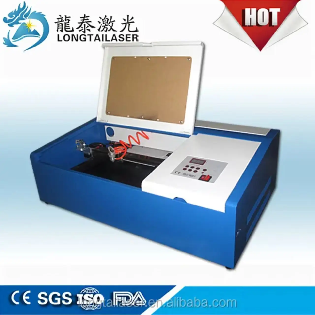 Mini hout Co2-graveermachine Co2-snijden gebruikt om niet-metalen materialen zoals leer, hout en acryl te verwerken.