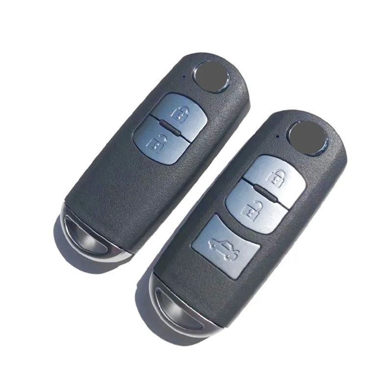 Smart Remote Key Shell For Mazda 2/3/4 Buttons X-5 Summit M3 M6 Axela Atenza CX-3 CX-5 CX-9 With Blank Key Blade Car Accessories