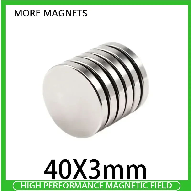 

2/5/10/20Pcs 40x3 mm N35 Neodymium Magnet 40mmx3mm DIY Permanent NdFeB Magnets 40x3mm Round Magnet 40*3 mm Strong Super