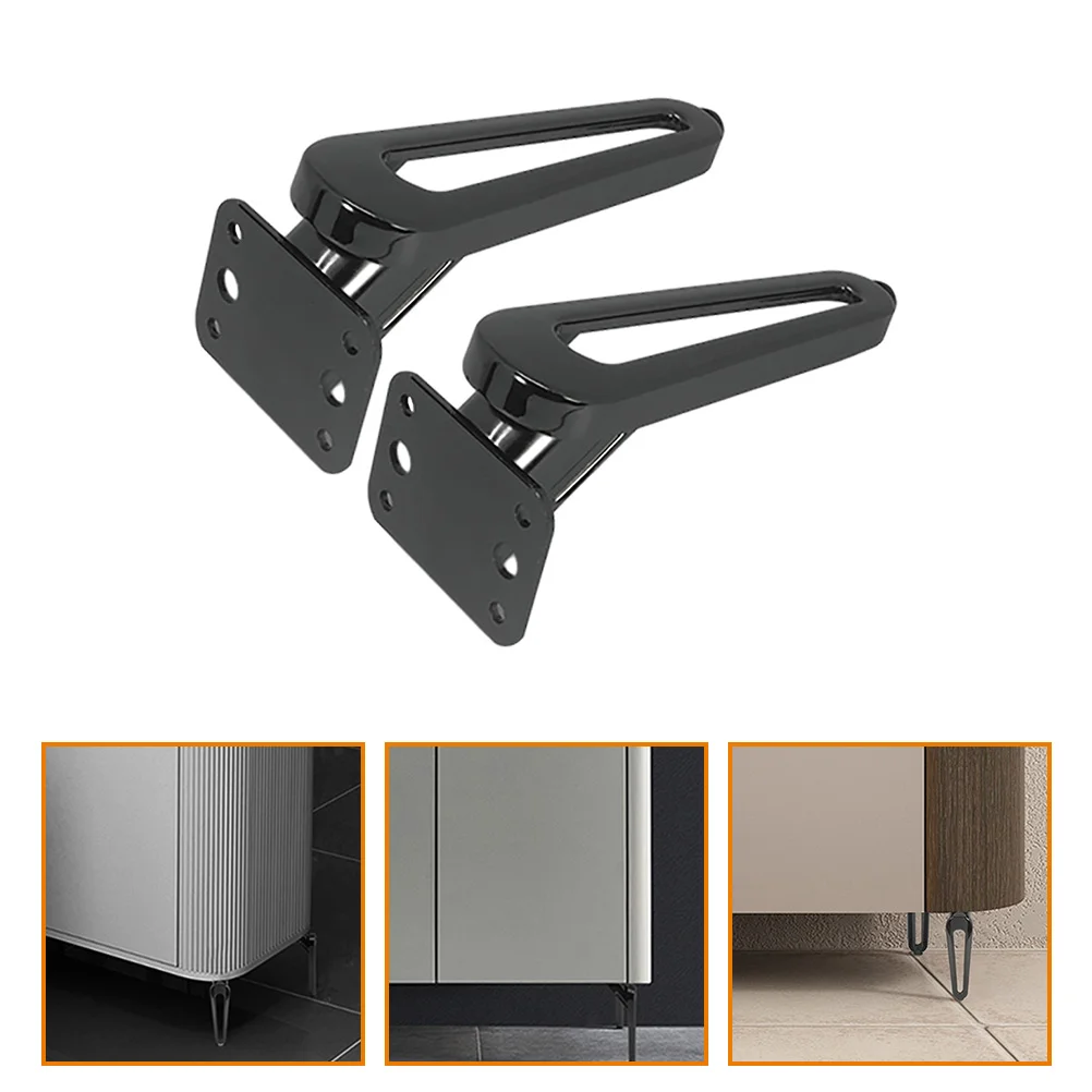 2pcs Sofa Legs Replacement Furniture Feet Heavy Duty Sofa Legs for Couch Sofa Nightstand black furniture legs