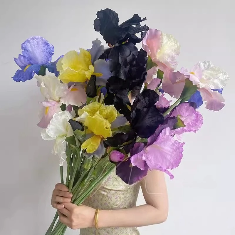

Simulated Touch Flower Stamens Double-headed Irises Alice Photography Props Decorative Ornaments Simulated Bouquets