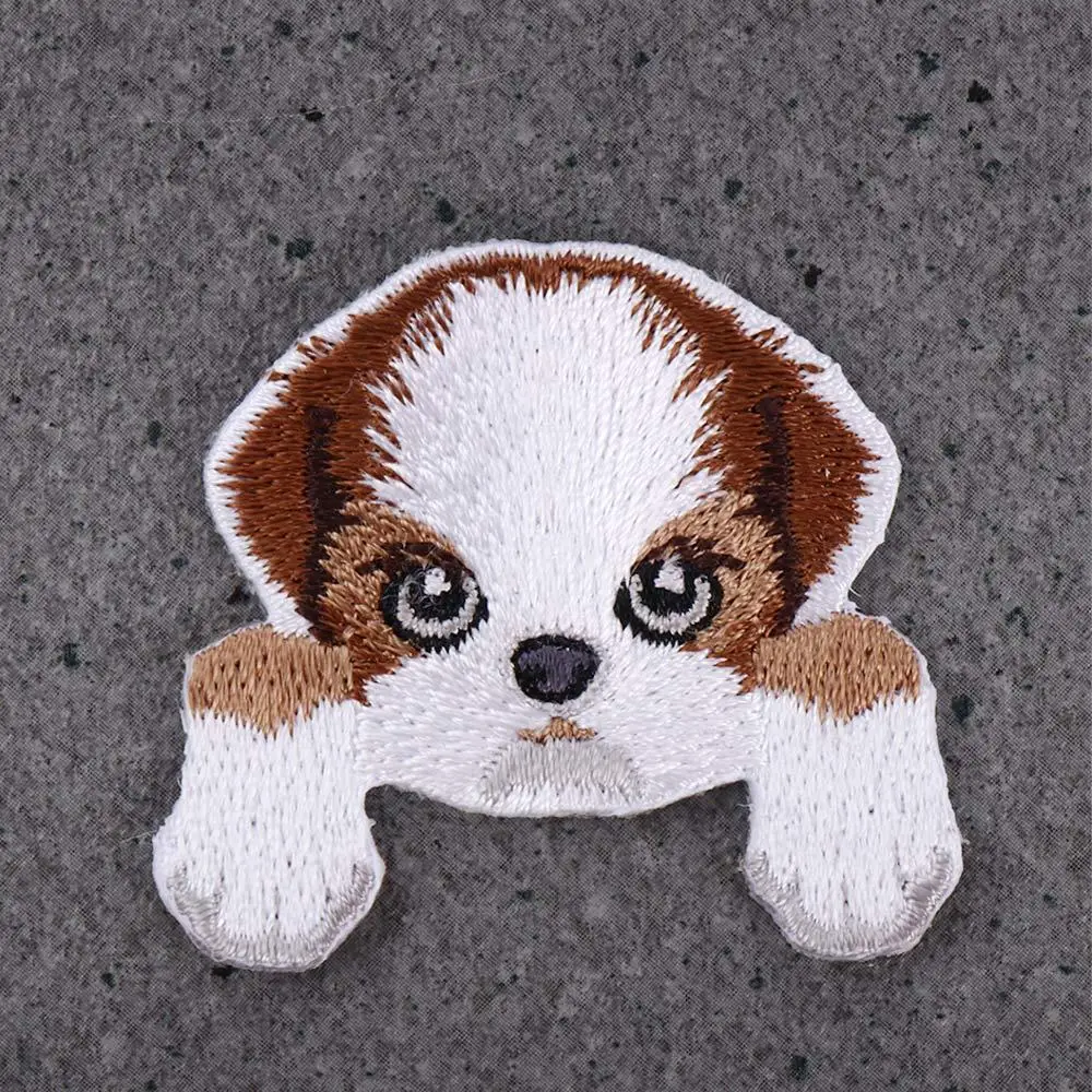 1 pezzo carino Chihuahua Shiba Dog patch abbigliamento per bambini patch zaino decorazione piccola applique piccolo gatto ferro sulla toppa