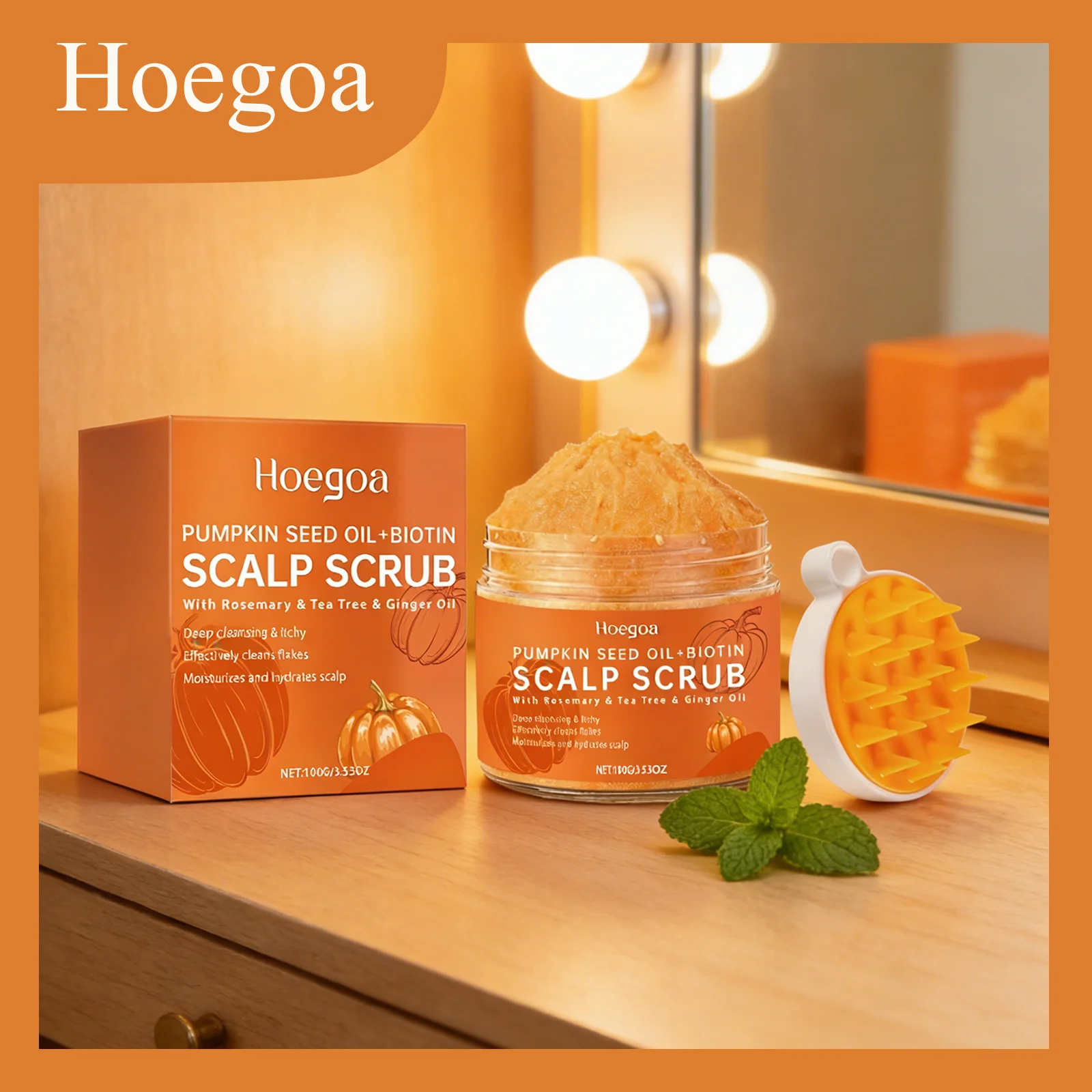 

Скраб для кожи головы Hoegoa 100г: Программа микроэкологического баланса, физическое очищение, успокаивающий эффект, питательная система