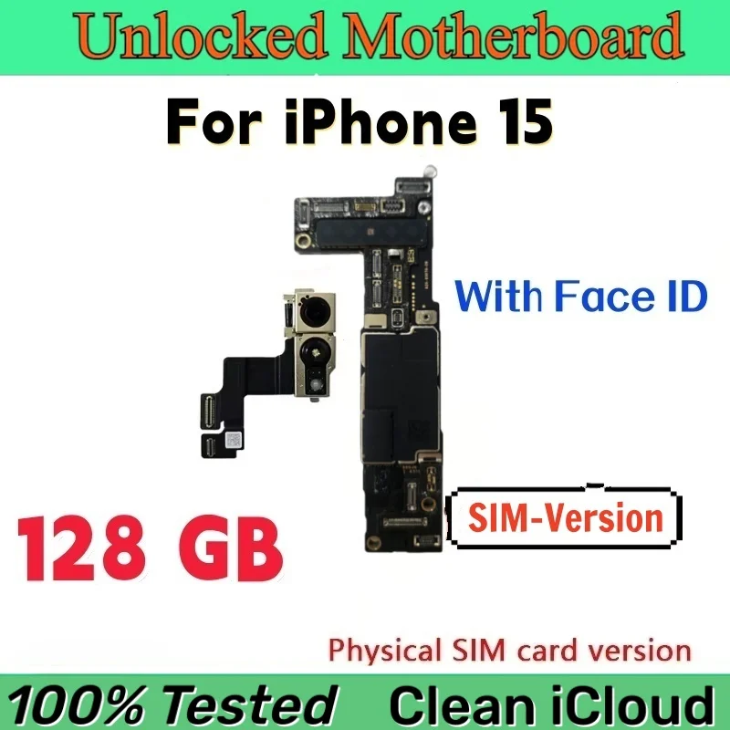 Tested For iPhone 15 Pro Max Motherboard With Face ID Unlocked For