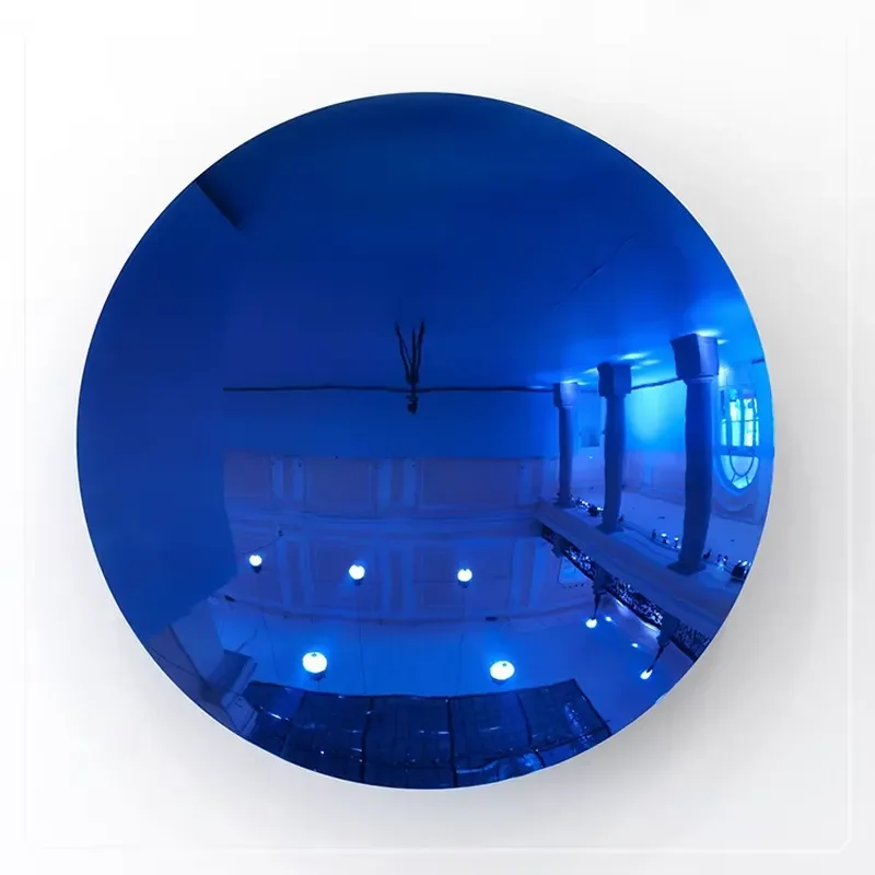 Customized Metal Crafts Stainless Steel Round Mirror Sculpture Stainless Steel Ball Wall Sculpture Mirror Garden Sculpture