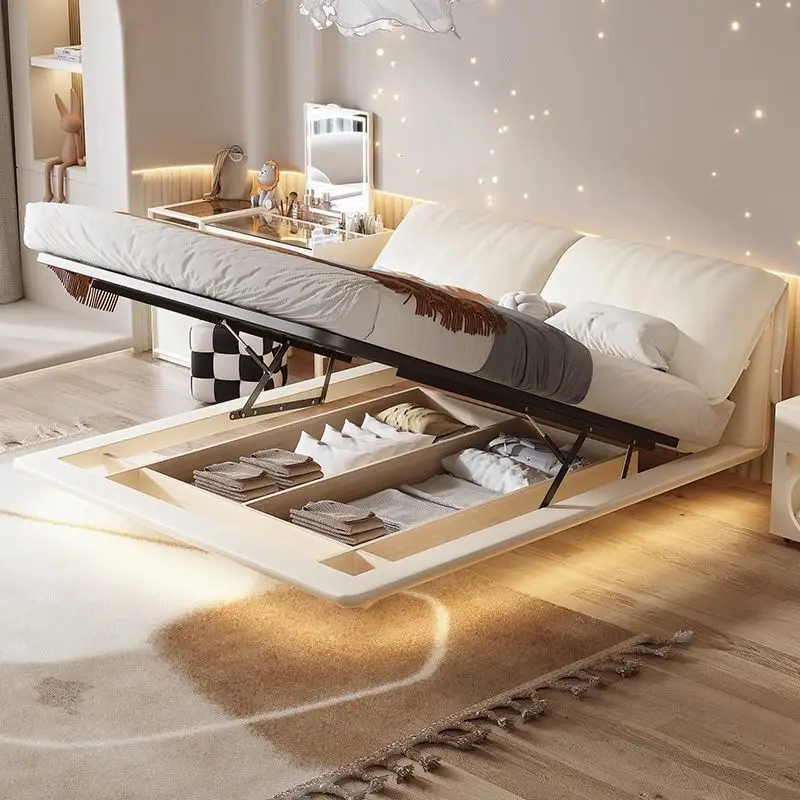 

Head Bed, Suspension, Storage, Queen Bed, Italian, Minimalist, Master Bedroom