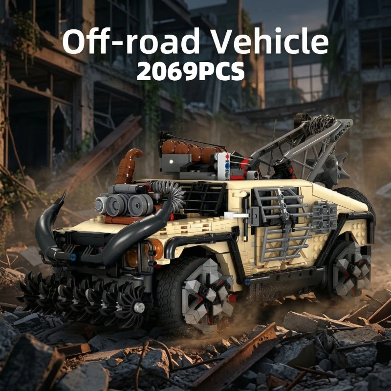 

2069PCS Off-road Vehicle Building Blocks Toys Sets Holiday Decorative Ornaments Bricks For Kids Adult Christmas Gifts