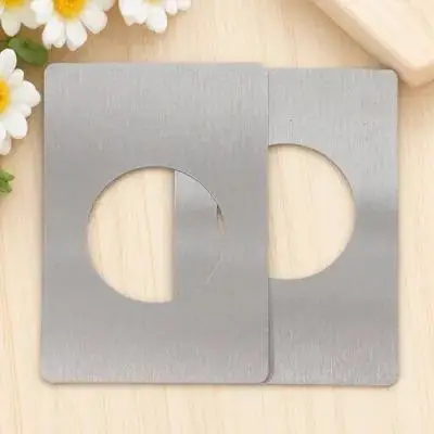 

2pcs Lock Plate Stainless Stainless Steel Plates Steel Reinforcement Hole Cover Front Door Security Kit Door Plates