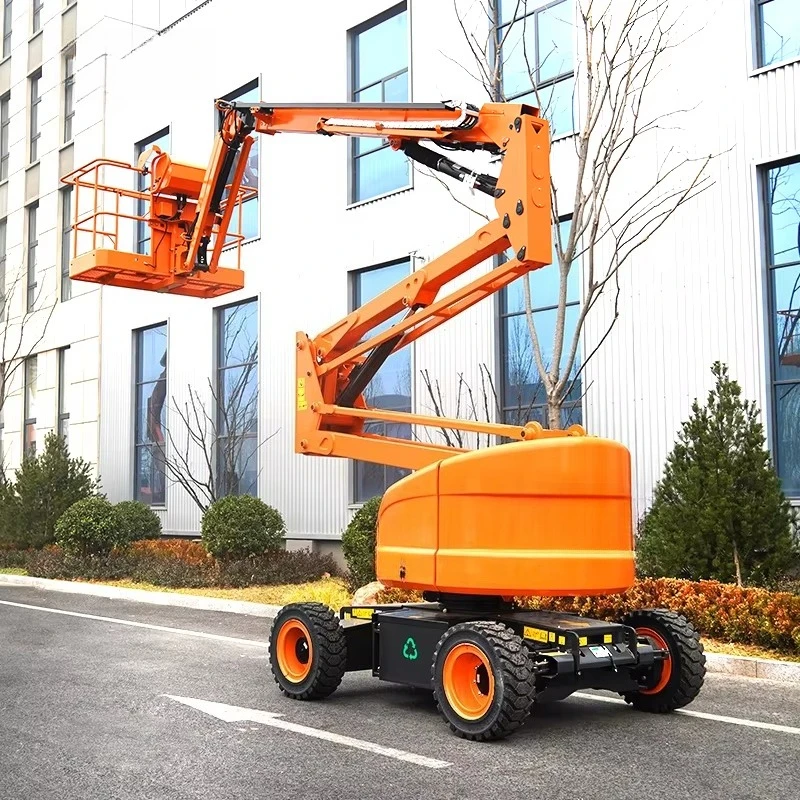 Hydraulic Electric Articulated Boom Lift Mobile Arm Articulated Man Work Platform Curved Self Propelled Boom Lift With CE