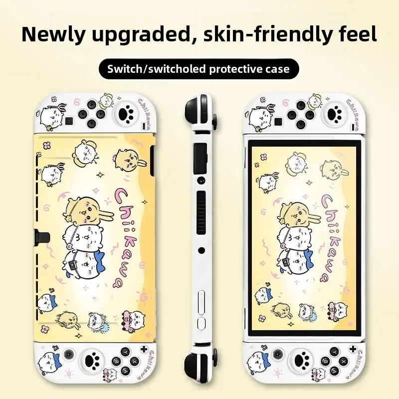 Case For Nintendo Switch Oled And Switch 2 Matte Anti Fingerprint Protective Cover With Joy Con Grips Chiikawa Anime Kawaii Gift - view 2