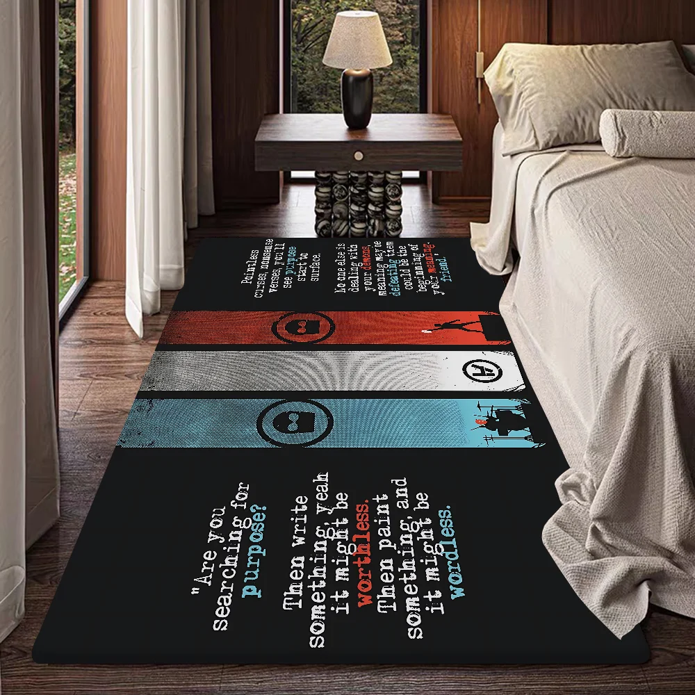 T-Twenty One P-Pilots Band Hallway Carpet Washable Non-Slip Living Room Sofa Chairs Area Mat Kitchen Doormat Area Rug