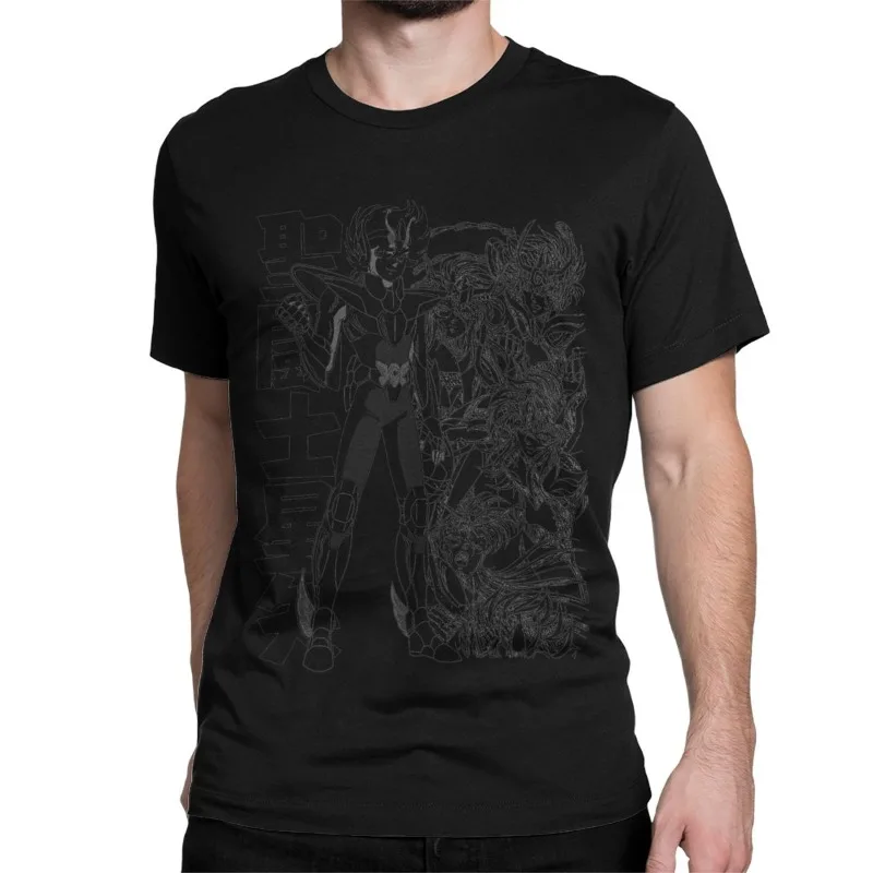Novelty Knights of The Zodiac Japanese Anime T-Shirt for Men Women Pure Cotton T Shirts Saints Seiya Short Sleeve Tees Tops