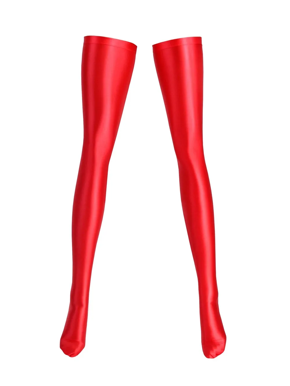 Bas de cuisse Sexy brillants et brillants, bas embellissants façonnant les jambes à haute élasticité pour femmes