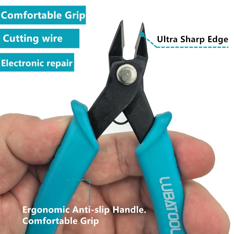 Micro Wire Cable Cutting Plier Precision Electrical Flush Cutter and Side Snips Pliers Clean Cut for Model Jewelry Model Kits