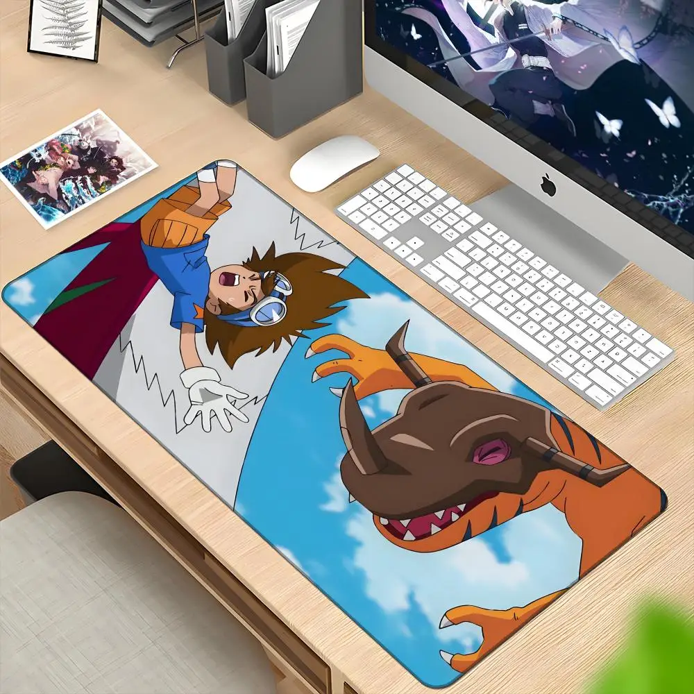 

Digitals Monsters Digimons Mousepad HD Printing Computer Gamers Locking Edge Non-slip Mouse Pad XXL90x40cm Keyboard PC Desk Pad