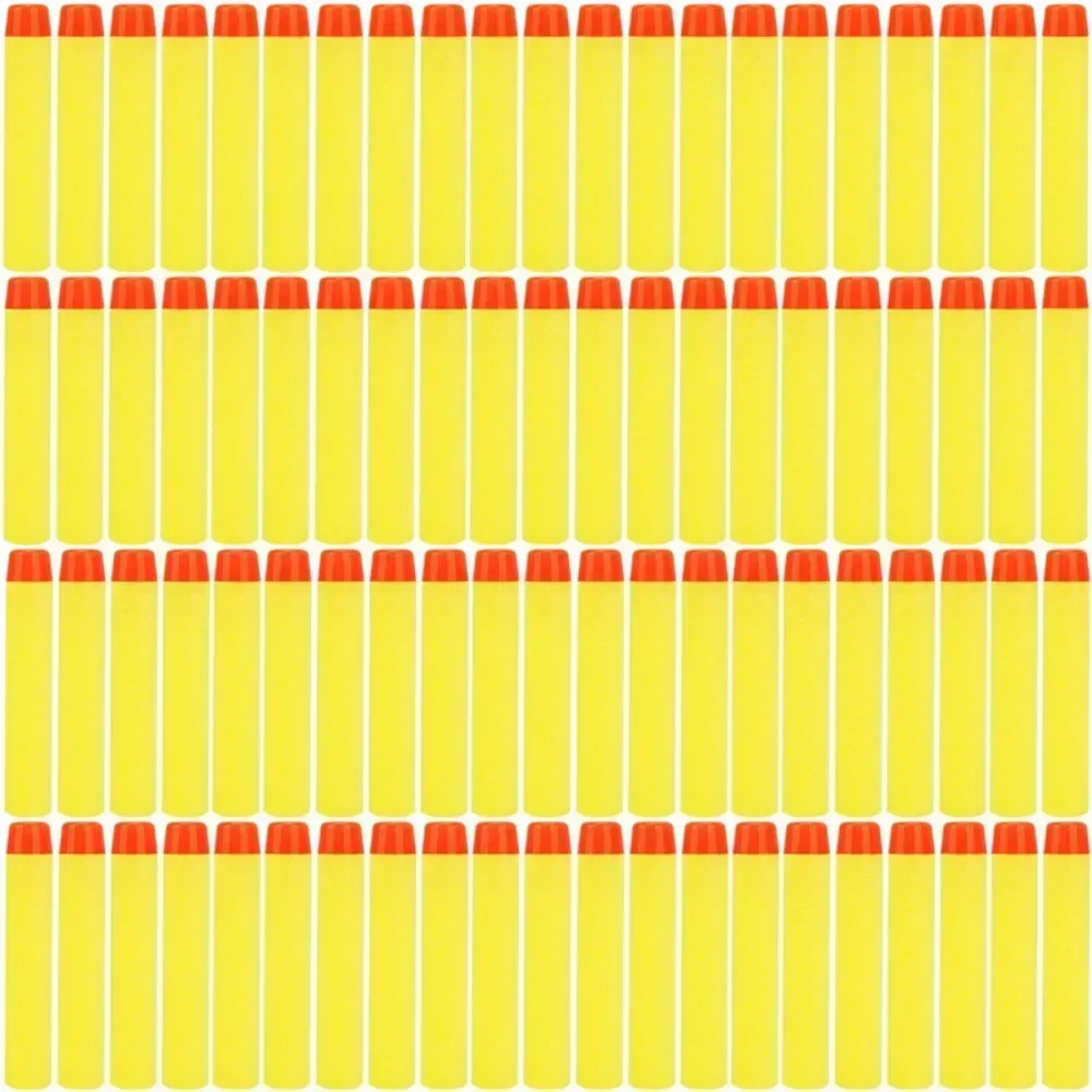 Ellow 100/1000 Uds dardos para cabeza de agujero hueco suave 7,2 cm recarga dardos pistola de juguete balas para la serie chico regalo