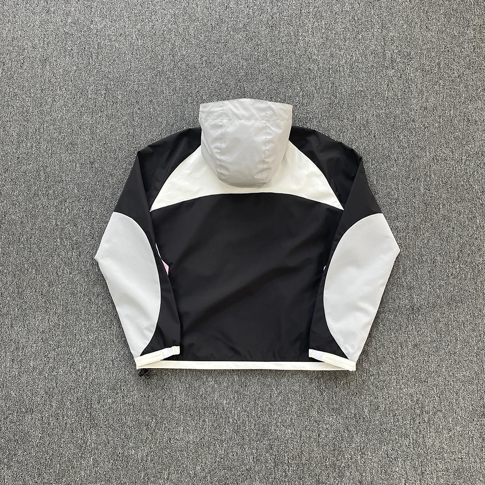 SY-205 Men's Tracksuit with Hooded Windbreaker, Windproof Jogging Top,Pink Black White Gray Double-layer Waterproof Assault Suit