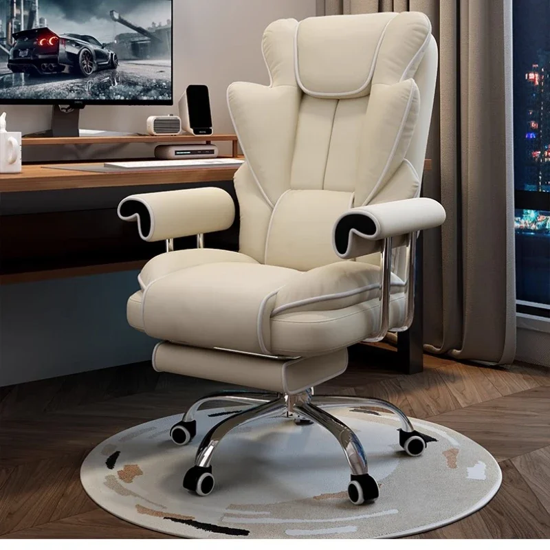 Cadeira de Escritório Ergonômica de Luxo Nórdica Moderna para Casa e Escritório, Cadeira de Maquiagem Móvel, Cadeira de Escritório Moderna e Elegante