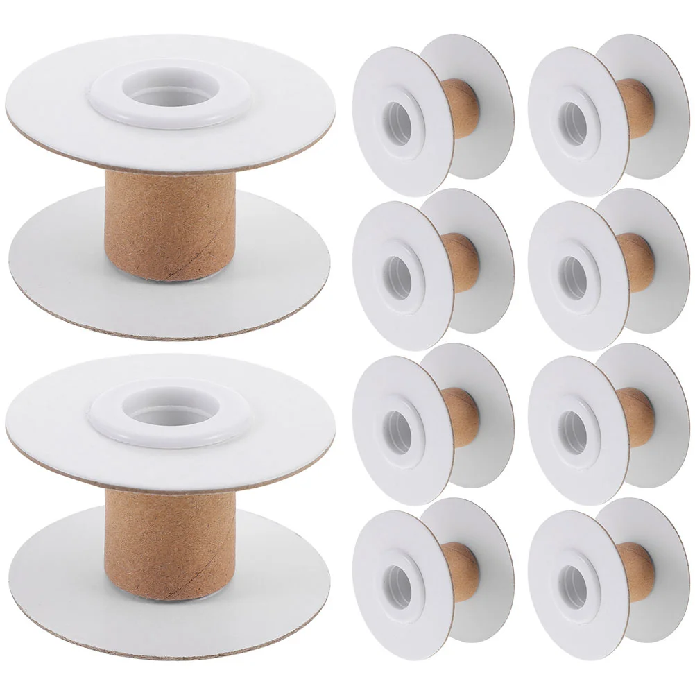 20 Pcs I Shaped Bobbin Knitting Winding Spools Steel Wire Sewing Embroidery Ribbon Storage ganizer Paper Home Yarn Thread