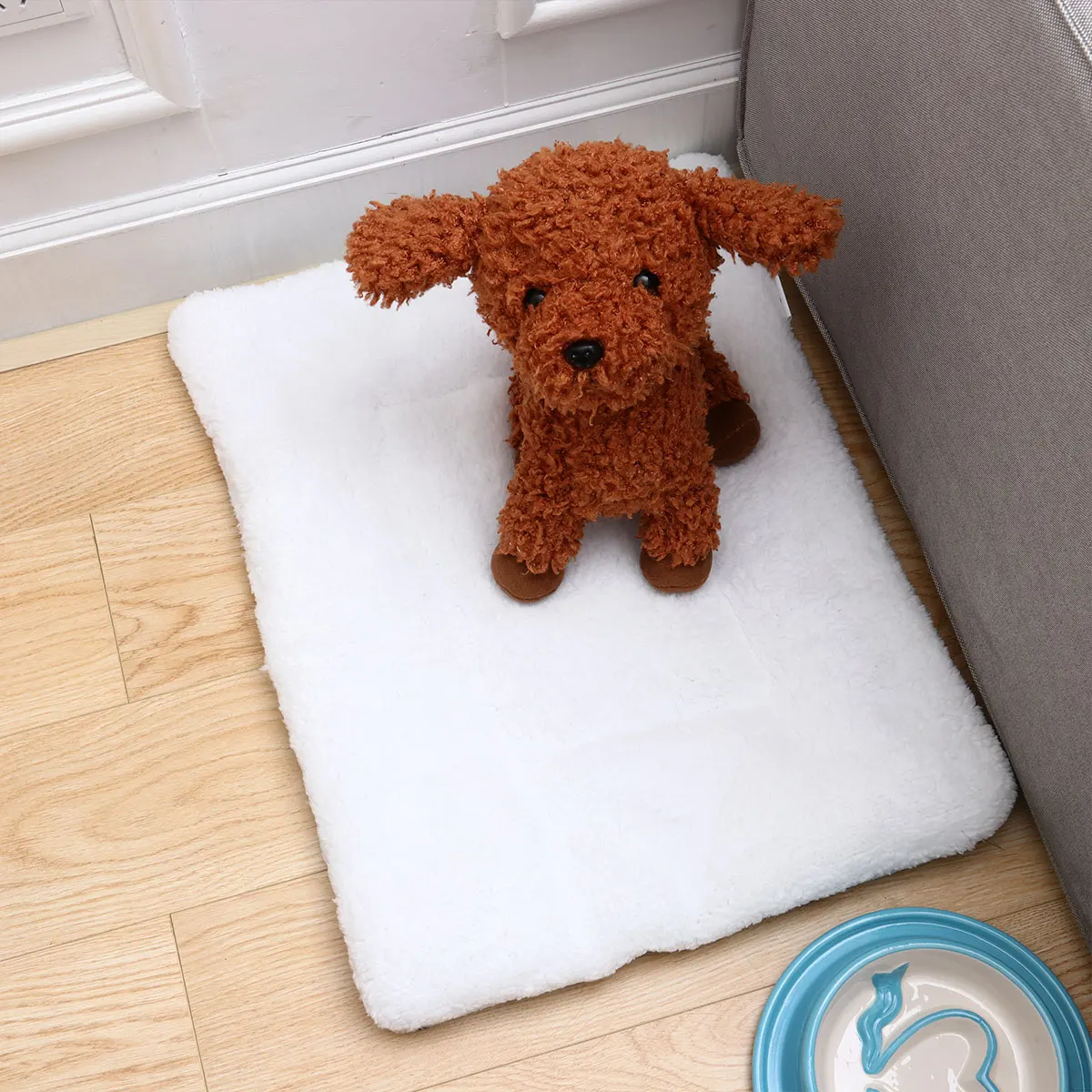 

Pet Beds Dog Mat Blanket for Crate Fleece Cushion Pad Dogs Small Blankets Pets Travel