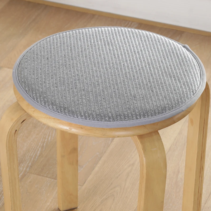 

Круглая подушка для стула из ледяного шелка, летняя, нескользящая, для обеденного стола, студенческая подушка для стула, круглая накладка, Perfect Life Brand, домашний текстиль