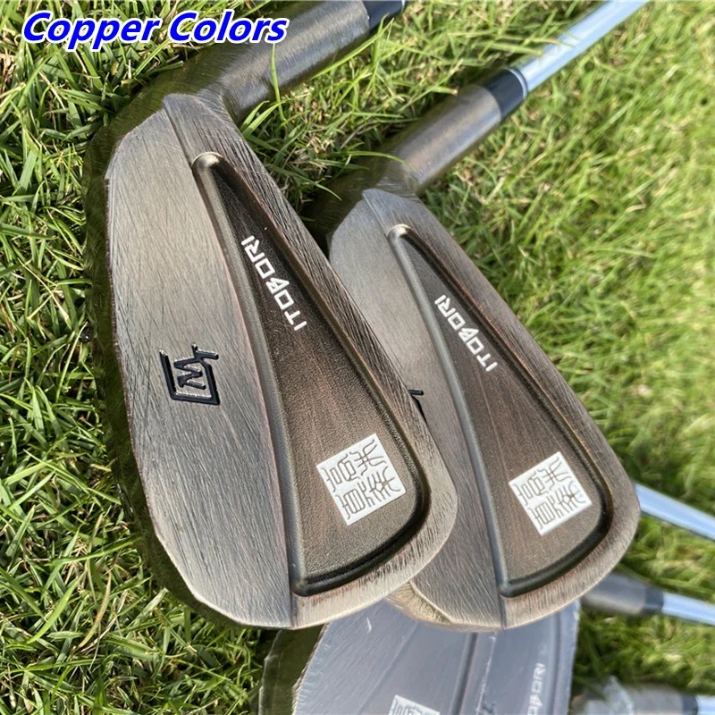 ITOBORI Irons Set MTG Black Copper Forged Carbon Steel ITOBORI Golf 4-# P 7Pcs Golf Iron Head Only