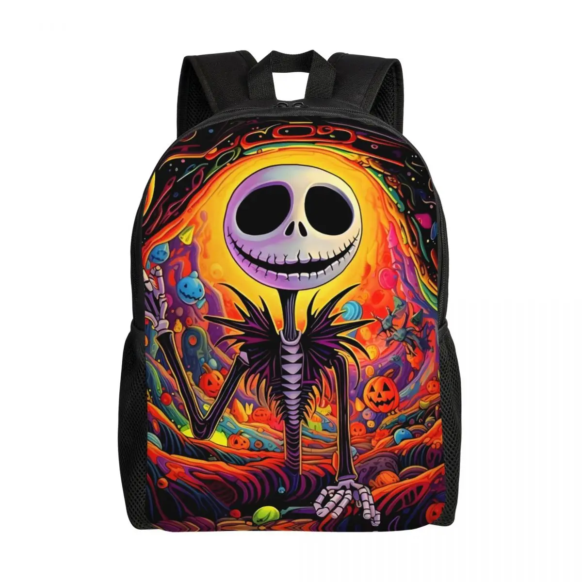 

Рюкзак для ноутбука «Кошмар перед Рождеством», мужской и женский модный рюкзак для школьников, сумка из фильма на Хэллоуин
