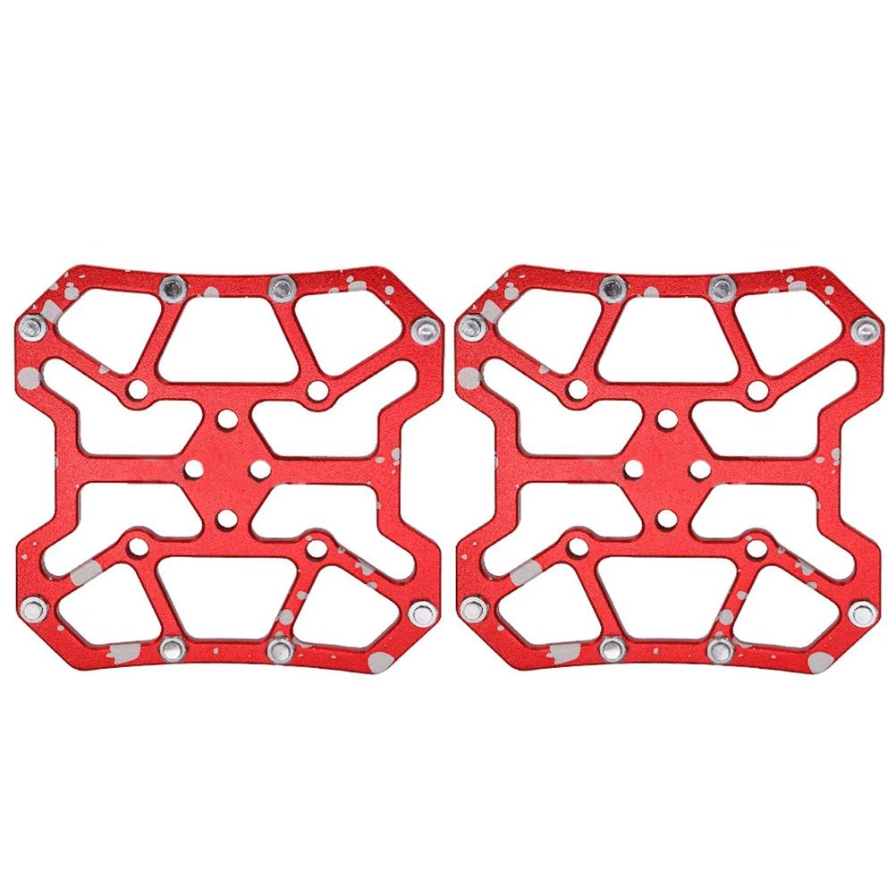 

2 Pcs Quick Release Cycling Shoes Red Road Cleats Locking Plate System Pedal Adapter Convert Mountain Bikes Lightweight