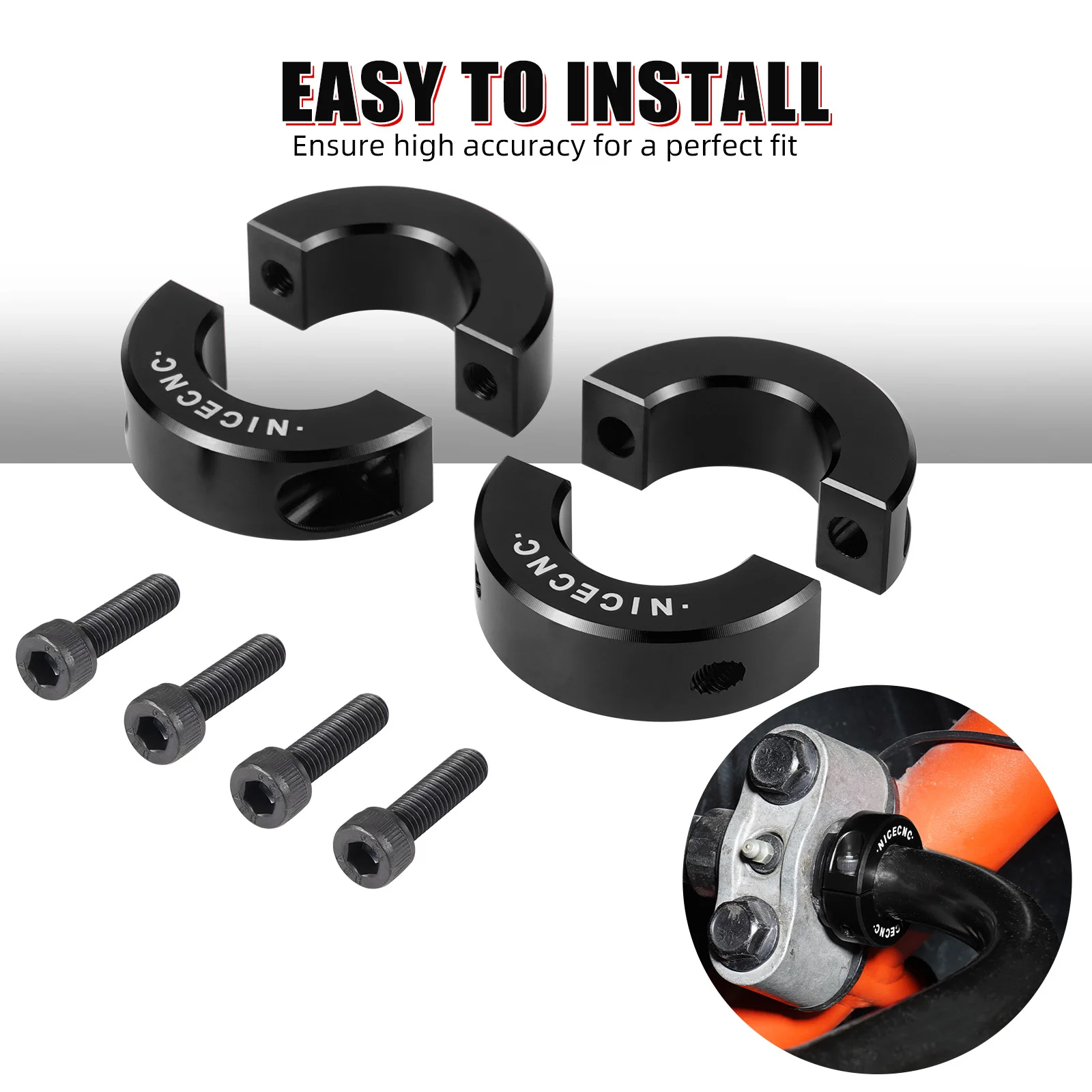 

For CAN AM X3 UTV Rear Sway Bar Clamping Collars For Can-Am Maverick X3 MAX R RR 4x4 TURBO DPS Aluminum Alloy