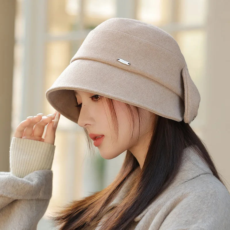 Luxury Ribbon-Trimmed Bucket Hat – Elegant Fisherman Cap with Face-Framing Silhouette (2025 Autumn/Winter Essential)​