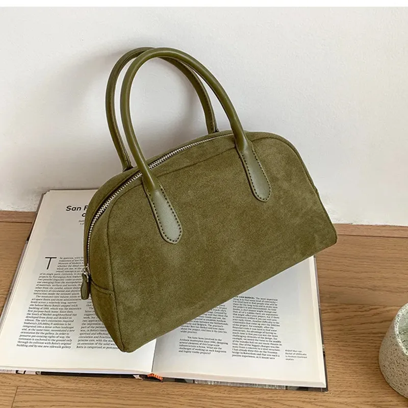 

Korean Fashion Simple Office Lady Handbag Women 2024 All Match Autumn Pack New Vintage Boston Bag Сумка Bolsa Mujer