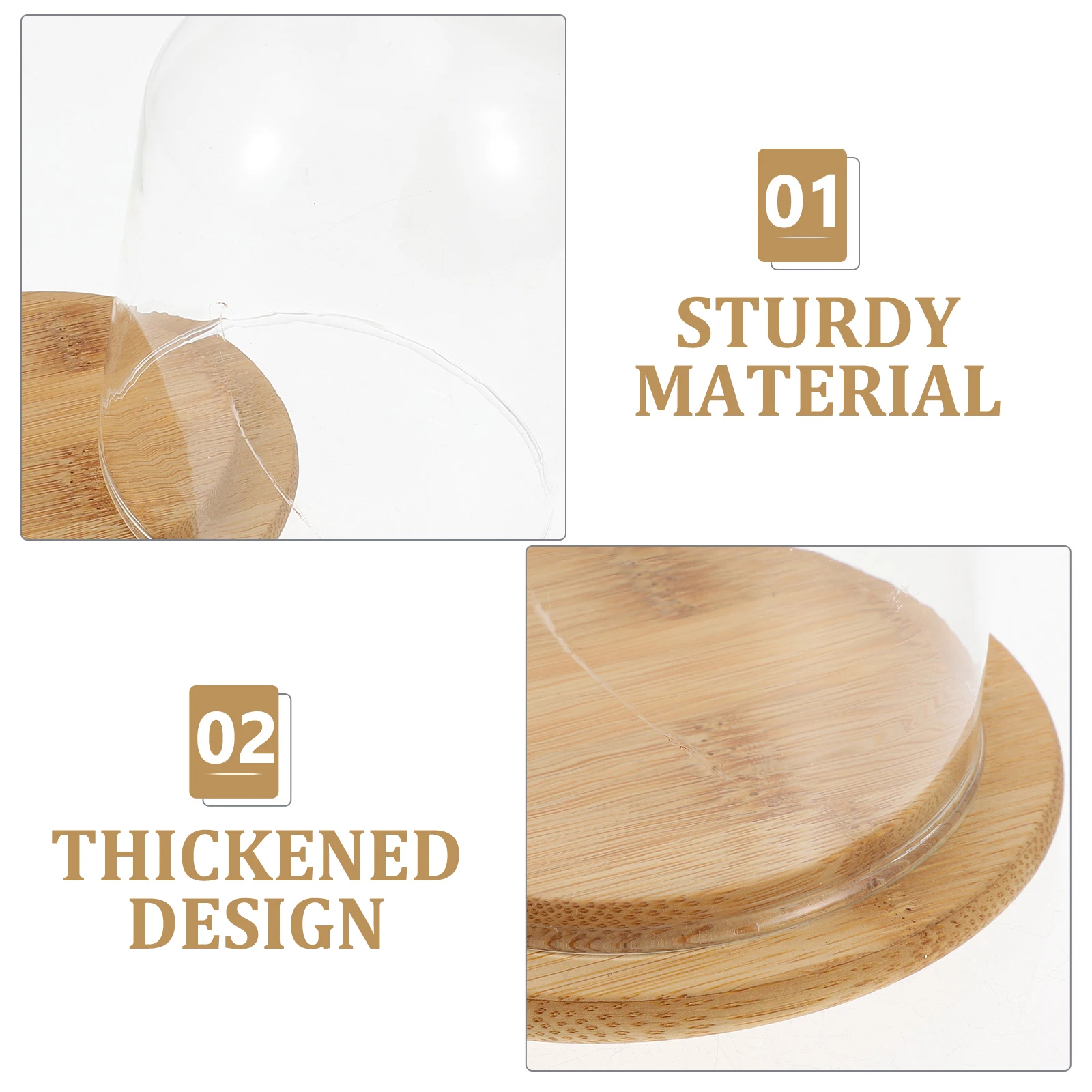 

Transparent Diamond Shaped Eternal Flower Glass Dome Display Cover Home Decoration Tabletop Display Dome Gift Packaging Cover