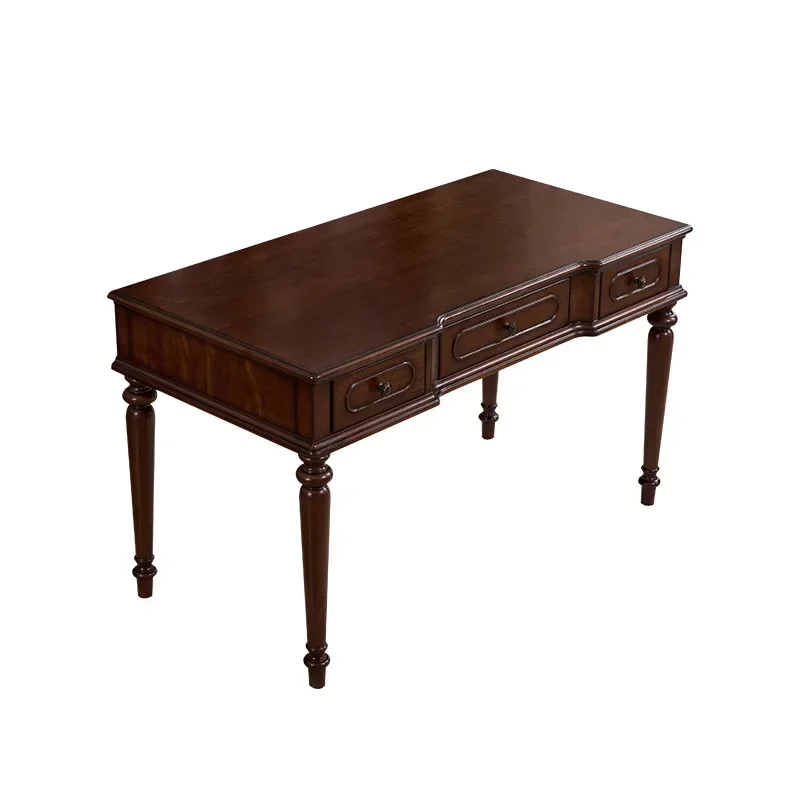 Solid Wood Desk for Study Scratch Resistant Easy to Use Non-Slip Feet Premium Quality Easy Assembly Easy Installation